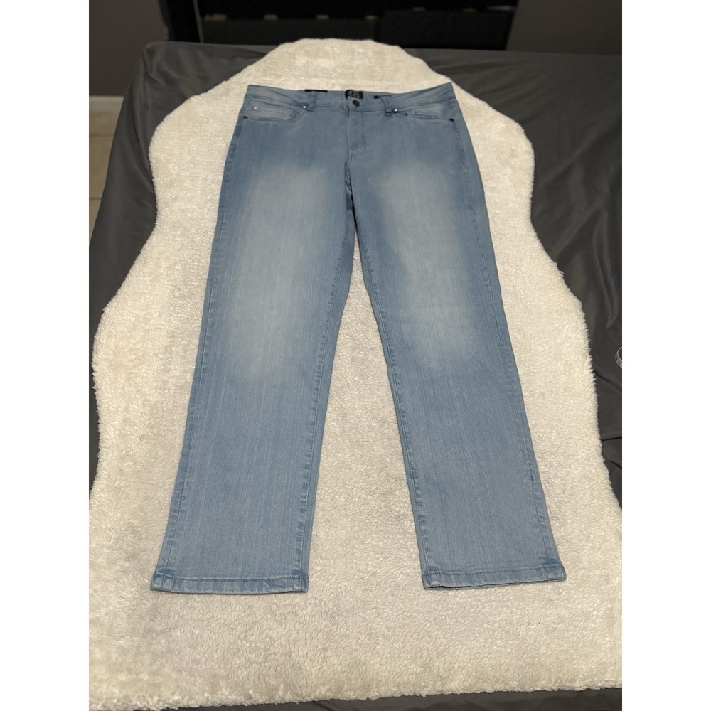New Ben Sherman Men's Light Wash Straight Blue Denim Jeans Size 38x32 Pants